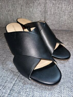 NEW - Cole Haan Dakota Crisscross Leather Mules